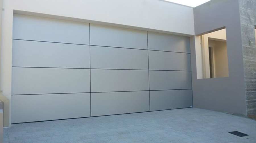 A Grade Garage Doors Perth | Shutters & Gates - Silver garage door in Perth, WA
